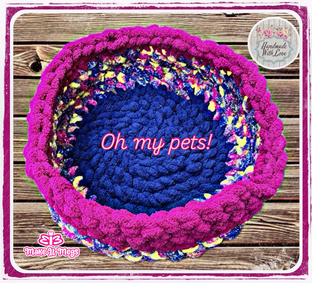 Medium Hand-crocheted Pet Bed