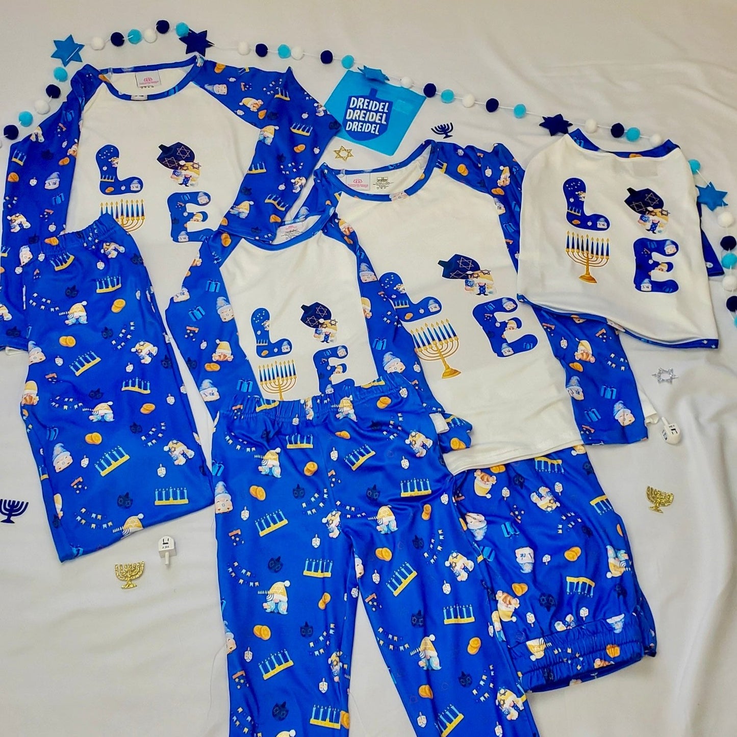 Hanukkah Pajamas Gnome Print