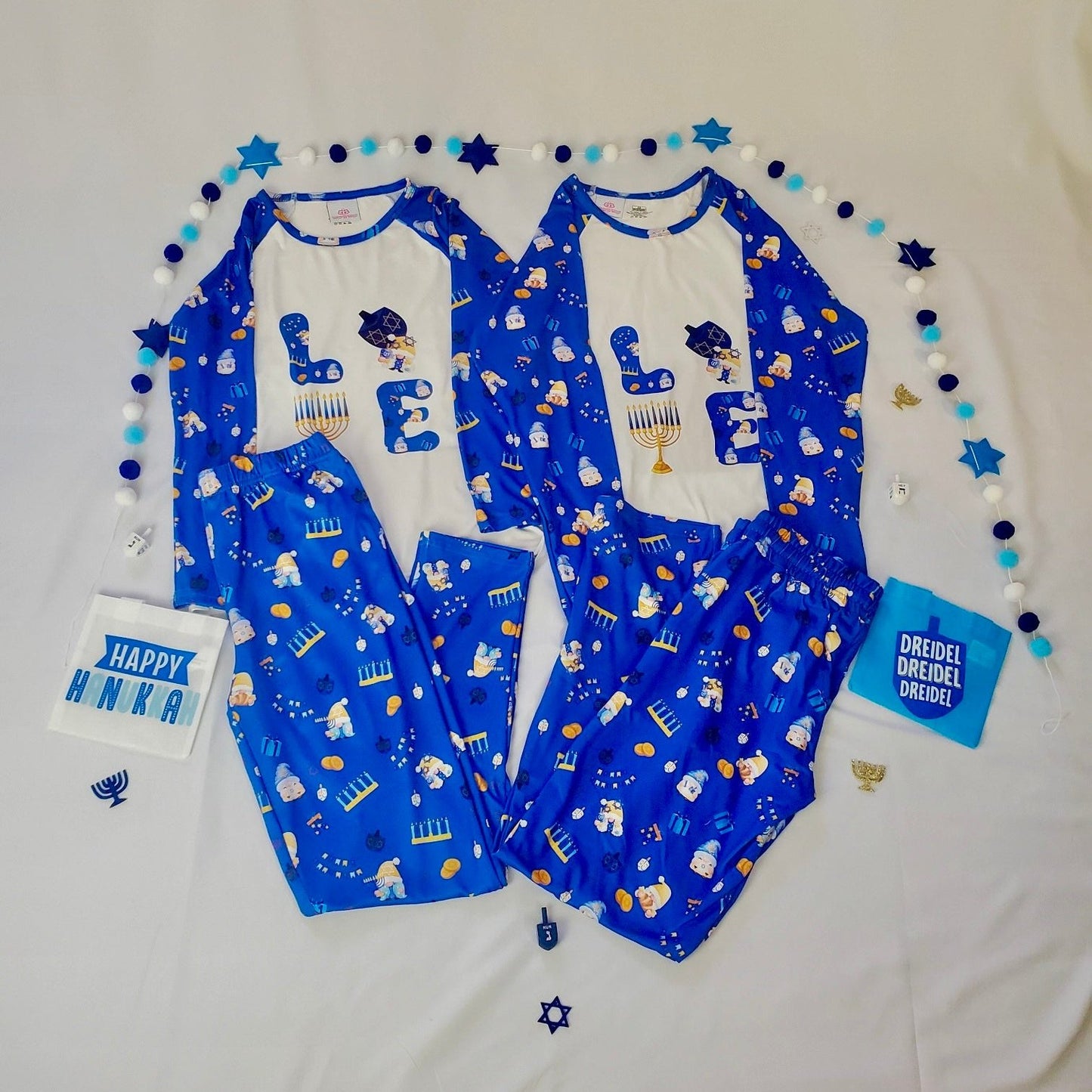 Hanukkah Pajamas Gnome Print