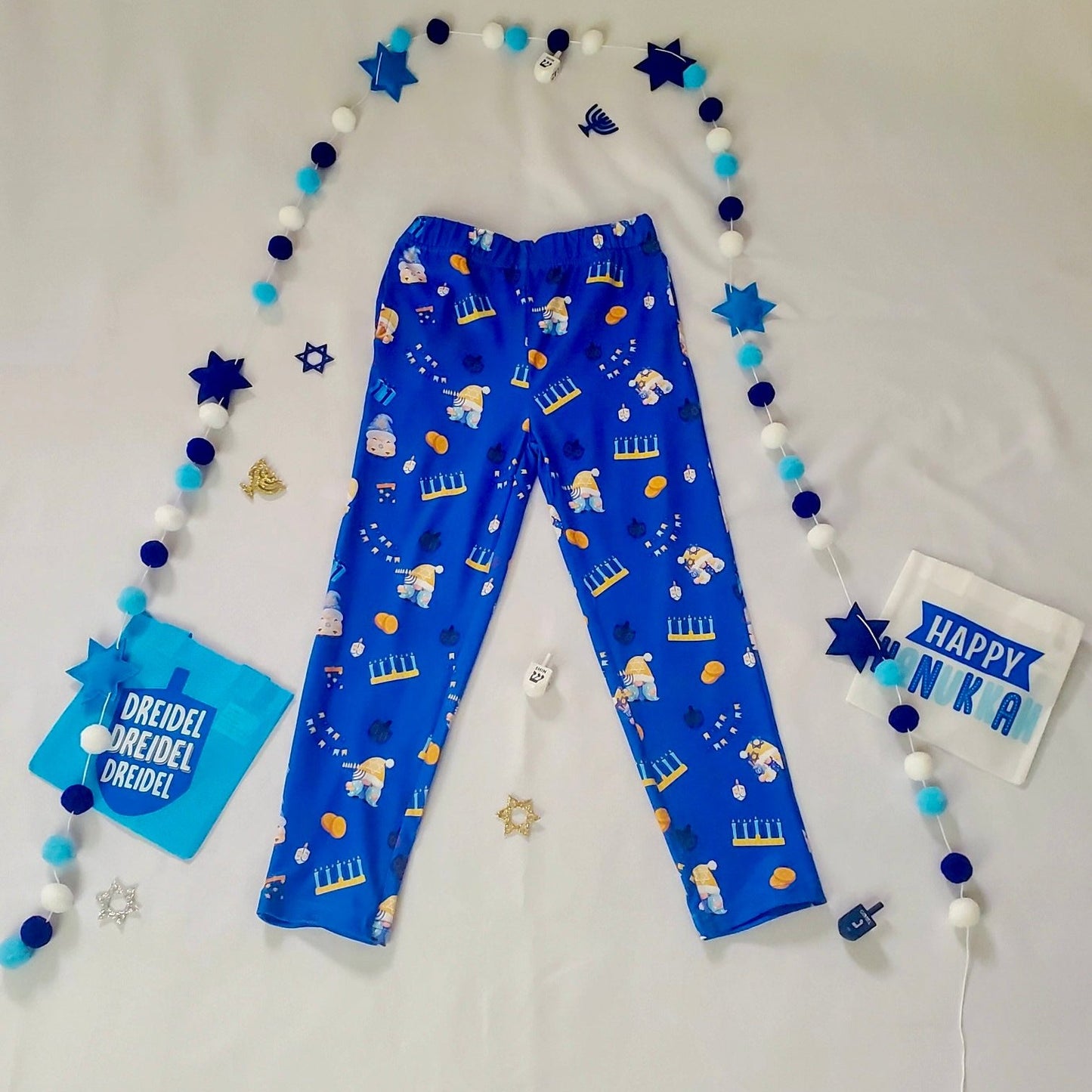 Hanukkah Pajamas Gnome Print