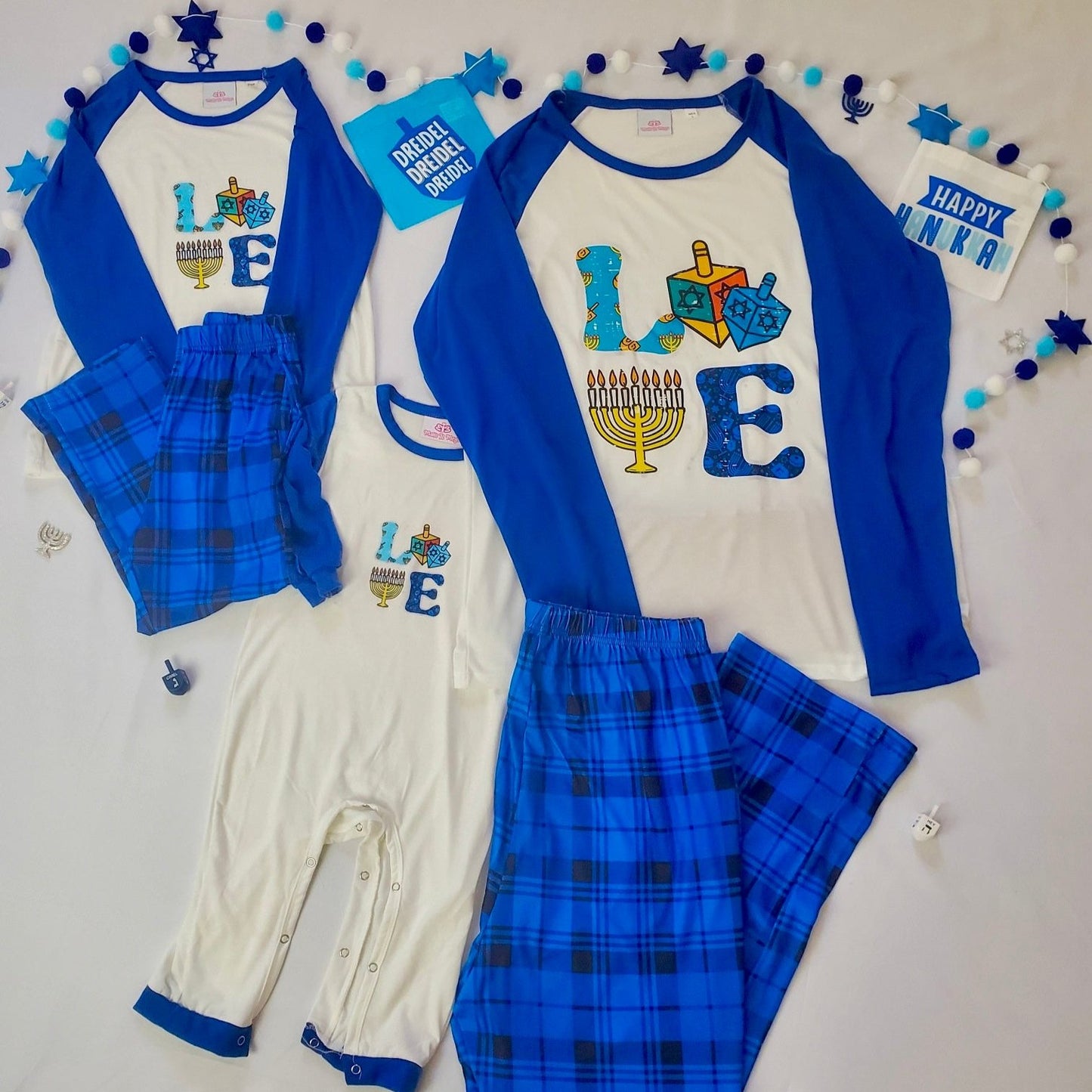 Hanukkah Pajamas Plaid Print